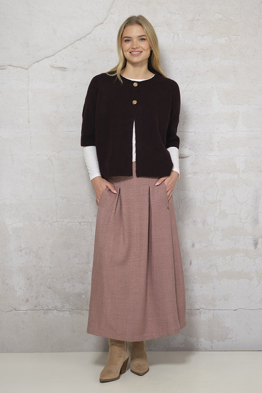 Naomi Knit Cardigan 2917 | Bordeaux | Cardigan fra Prepair